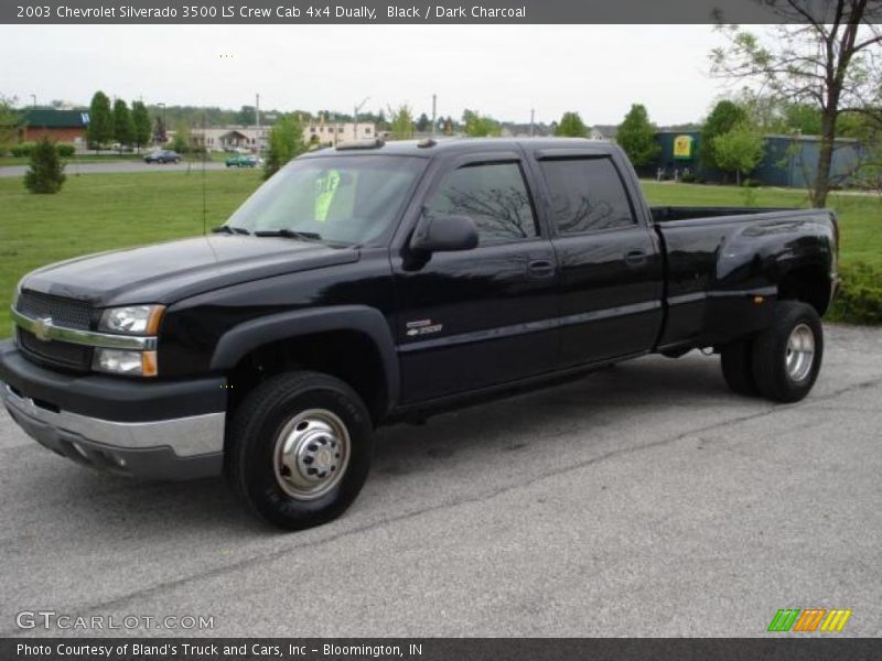 Black / Dark Charcoal 2003 Chevrolet Silverado 3500 LS Crew Cab 4x4 Dually