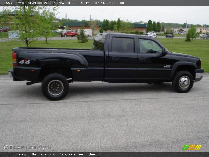 Black / Dark Charcoal 2003 Chevrolet Silverado 3500 LS Crew Cab 4x4 Dually