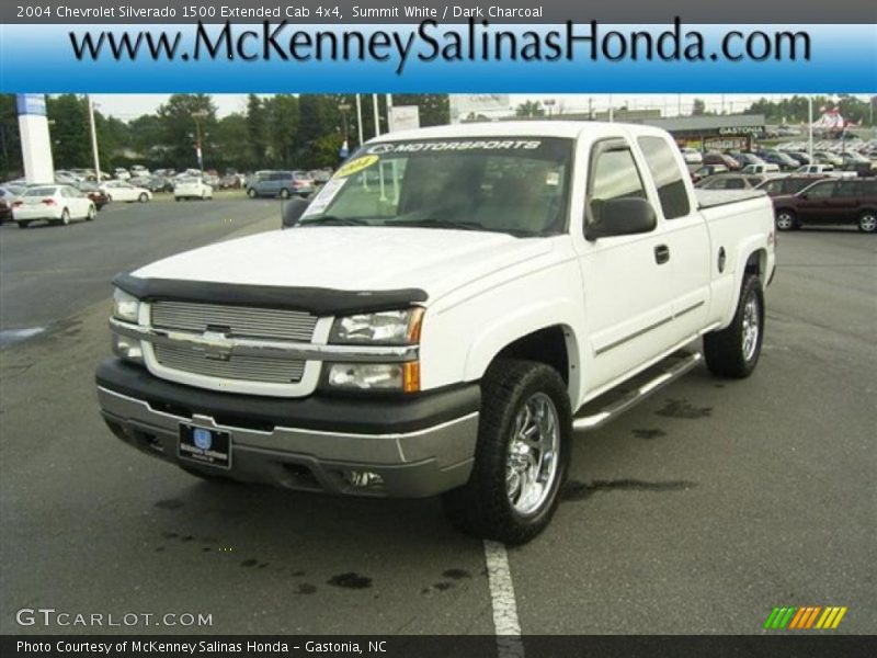 Summit White / Dark Charcoal 2004 Chevrolet Silverado 1500 Extended Cab 4x4