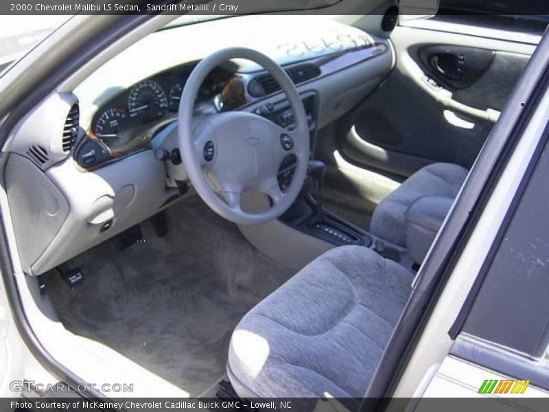 Sandrift Metallic / Gray 2000 Chevrolet Malibu LS Sedan
