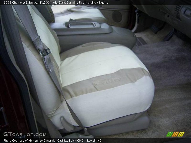 Dark Carmine Red Metallic / Neutral 1998 Chevrolet Suburban K1500 4x4