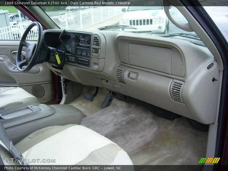 Dark Carmine Red Metallic / Neutral 1998 Chevrolet Suburban K1500 4x4