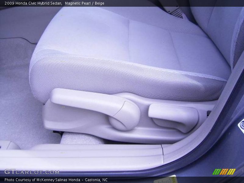 Magnetic Pearl / Beige 2009 Honda Civic Hybrid Sedan