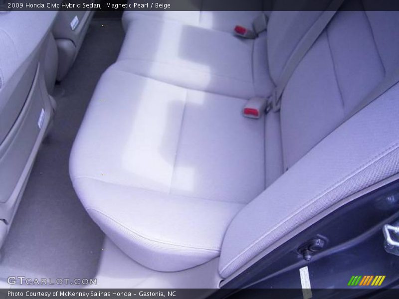 Magnetic Pearl / Beige 2009 Honda Civic Hybrid Sedan
