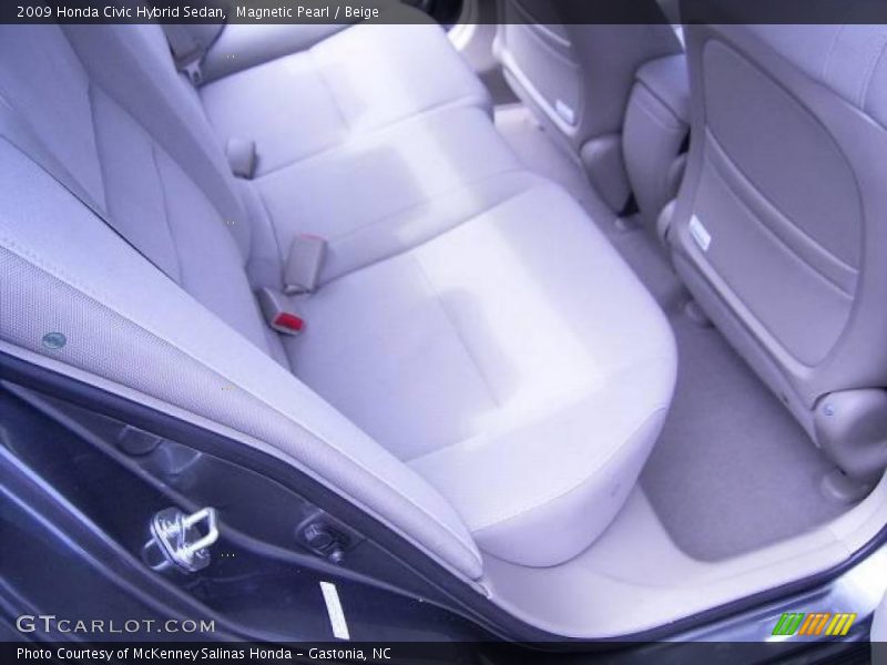 Magnetic Pearl / Beige 2009 Honda Civic Hybrid Sedan