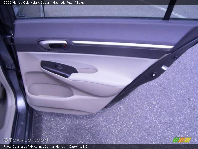 Magnetic Pearl / Beige 2009 Honda Civic Hybrid Sedan