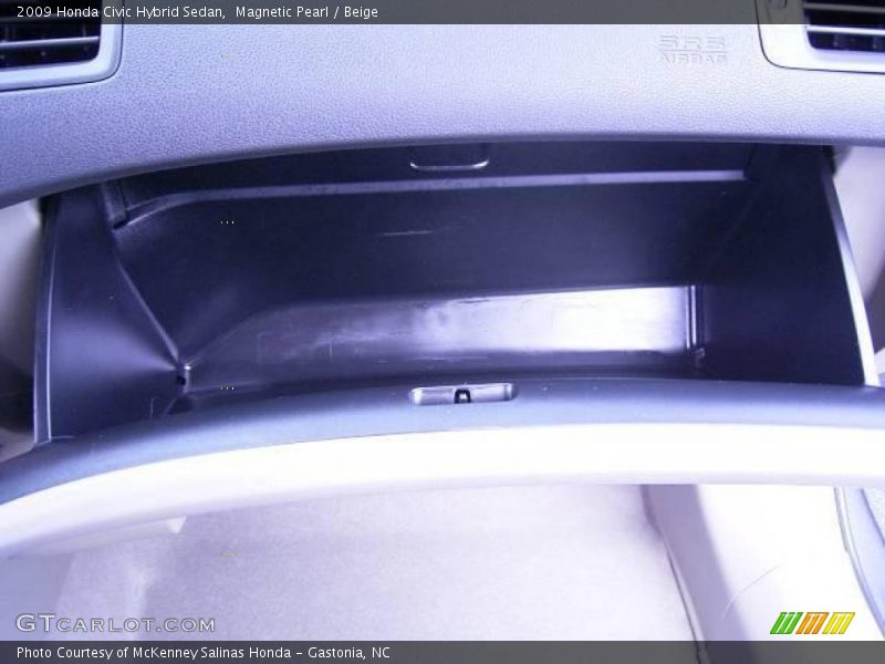 Magnetic Pearl / Beige 2009 Honda Civic Hybrid Sedan