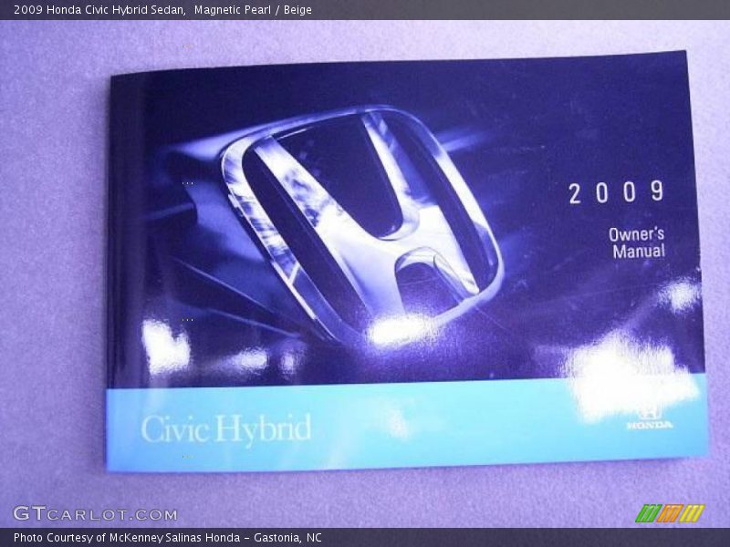Magnetic Pearl / Beige 2009 Honda Civic Hybrid Sedan