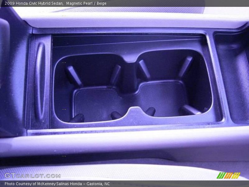 Magnetic Pearl / Beige 2009 Honda Civic Hybrid Sedan