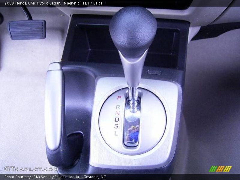 Magnetic Pearl / Beige 2009 Honda Civic Hybrid Sedan