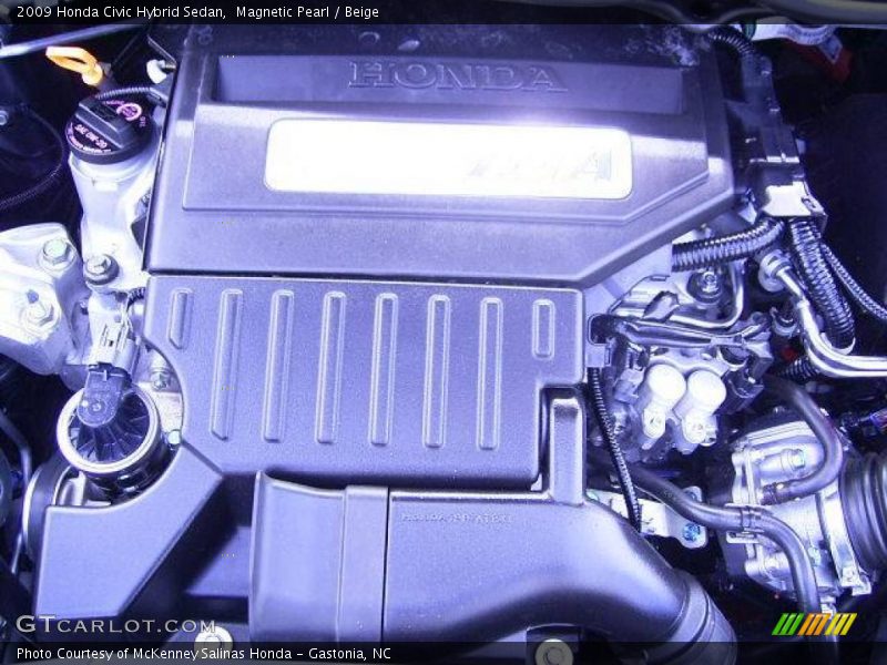 Magnetic Pearl / Beige 2009 Honda Civic Hybrid Sedan