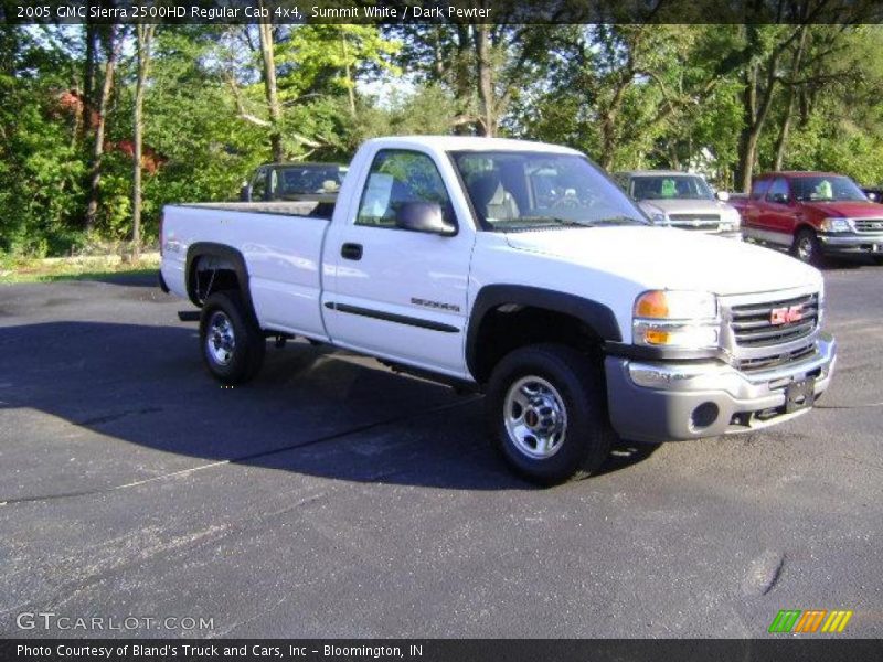 Summit White / Dark Pewter 2005 GMC Sierra 2500HD Regular Cab 4x4