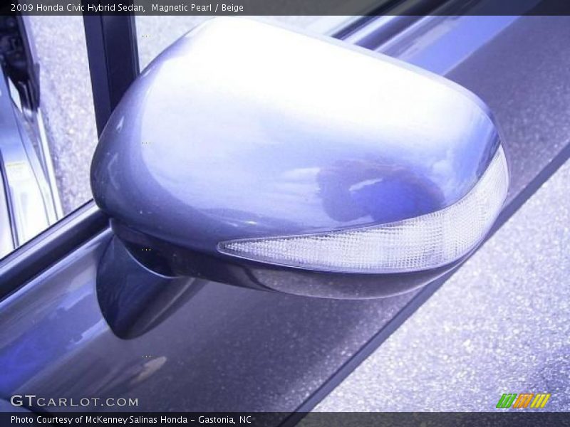 Magnetic Pearl / Beige 2009 Honda Civic Hybrid Sedan