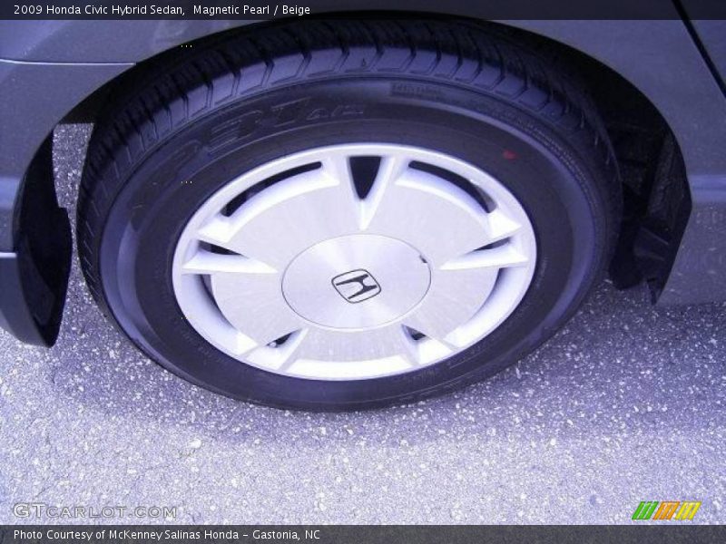 Magnetic Pearl / Beige 2009 Honda Civic Hybrid Sedan