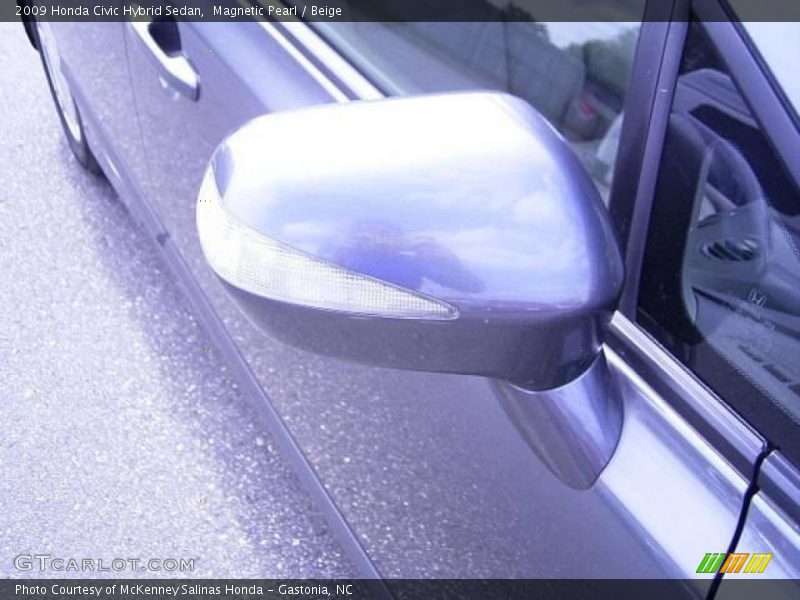 Magnetic Pearl / Beige 2009 Honda Civic Hybrid Sedan