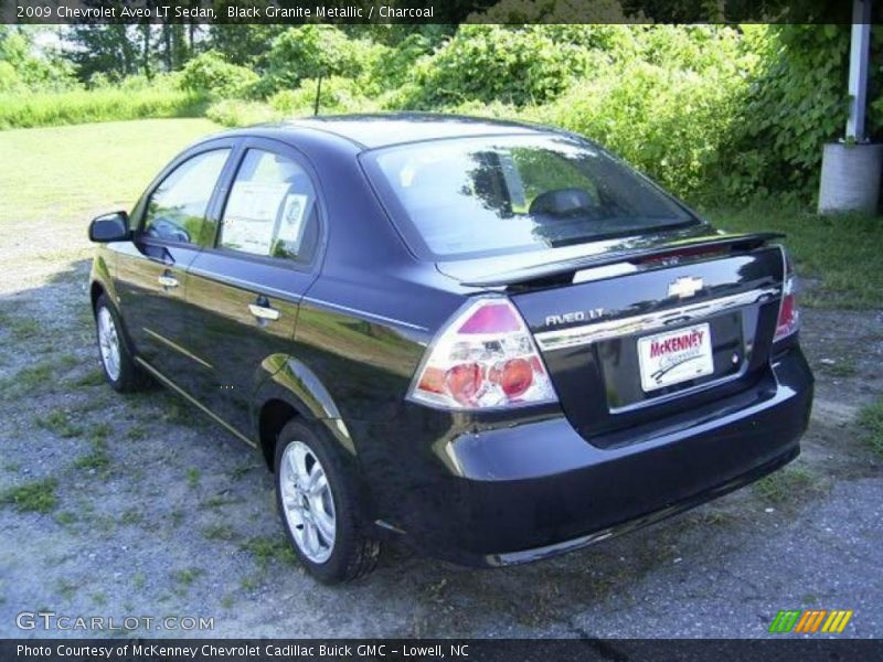 Black Granite Metallic / Charcoal 2009 Chevrolet Aveo LT Sedan