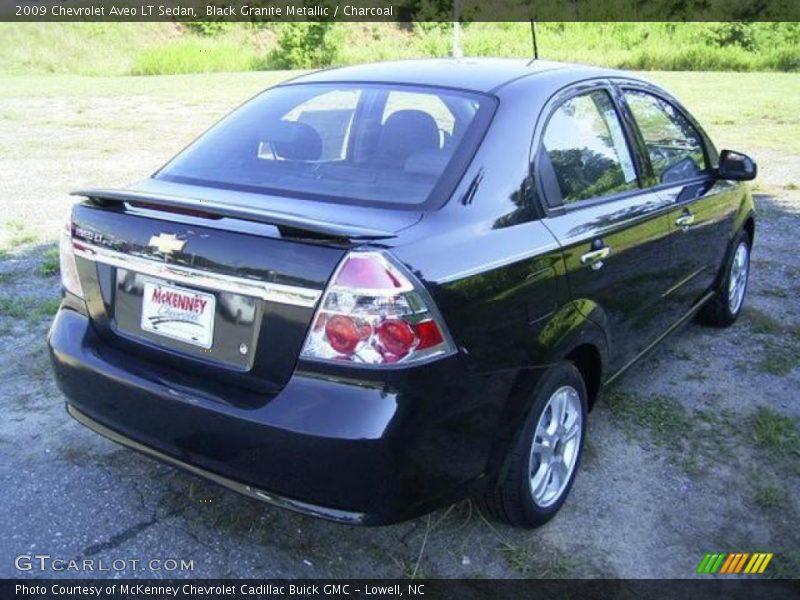 Black Granite Metallic / Charcoal 2009 Chevrolet Aveo LT Sedan