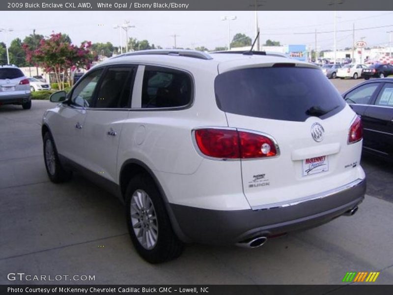 White Opal / Ebony Black/Ebony 2009 Buick Enclave CXL AWD