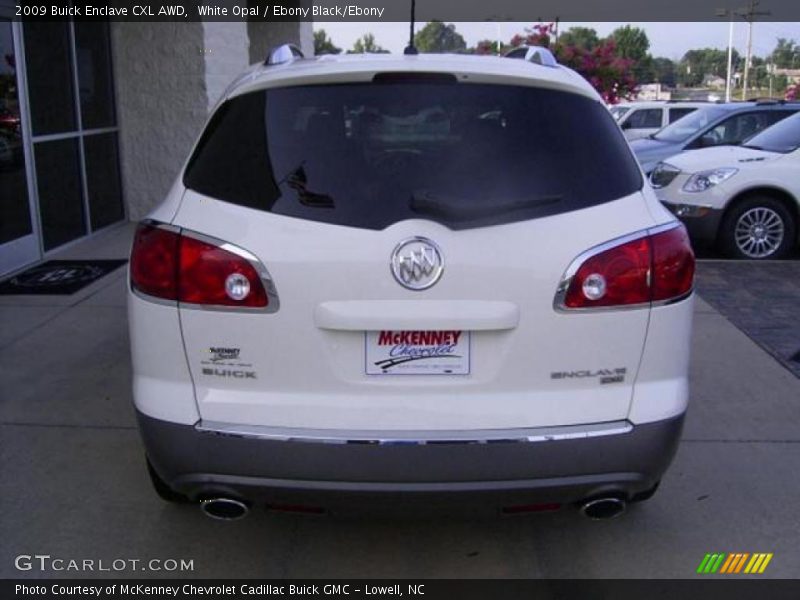 White Opal / Ebony Black/Ebony 2009 Buick Enclave CXL AWD