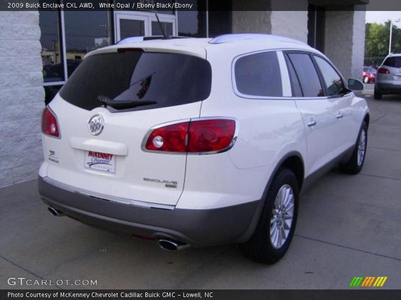 White Opal / Ebony Black/Ebony 2009 Buick Enclave CXL AWD