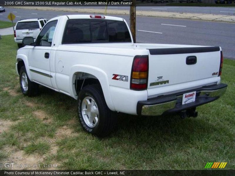 Summit White / Dark Pewter 2006 GMC Sierra 1500 SLE Regular Cab 4x4