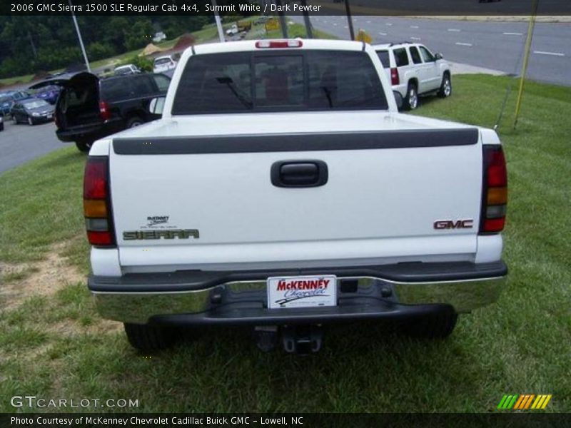 Summit White / Dark Pewter 2006 GMC Sierra 1500 SLE Regular Cab 4x4