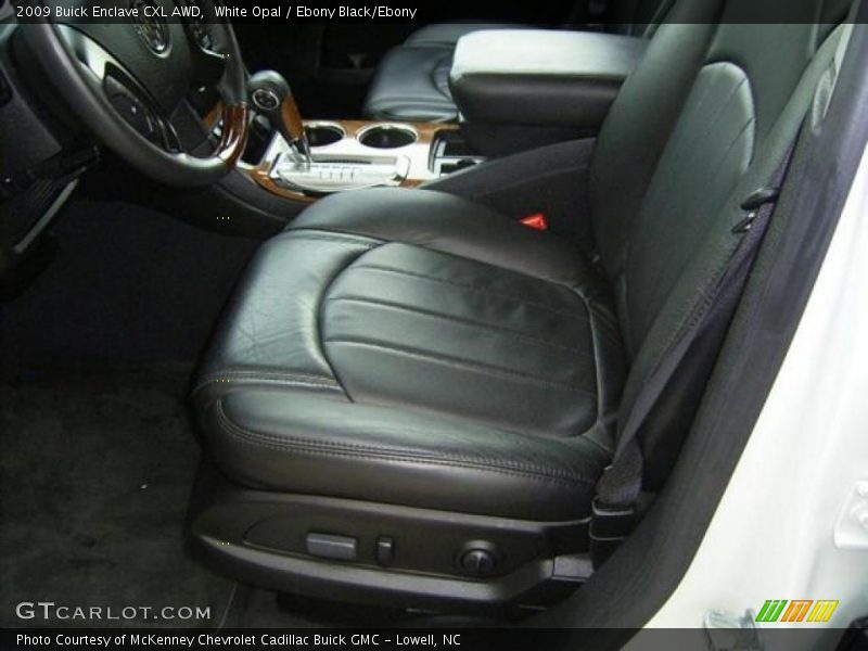 White Opal / Ebony Black/Ebony 2009 Buick Enclave CXL AWD