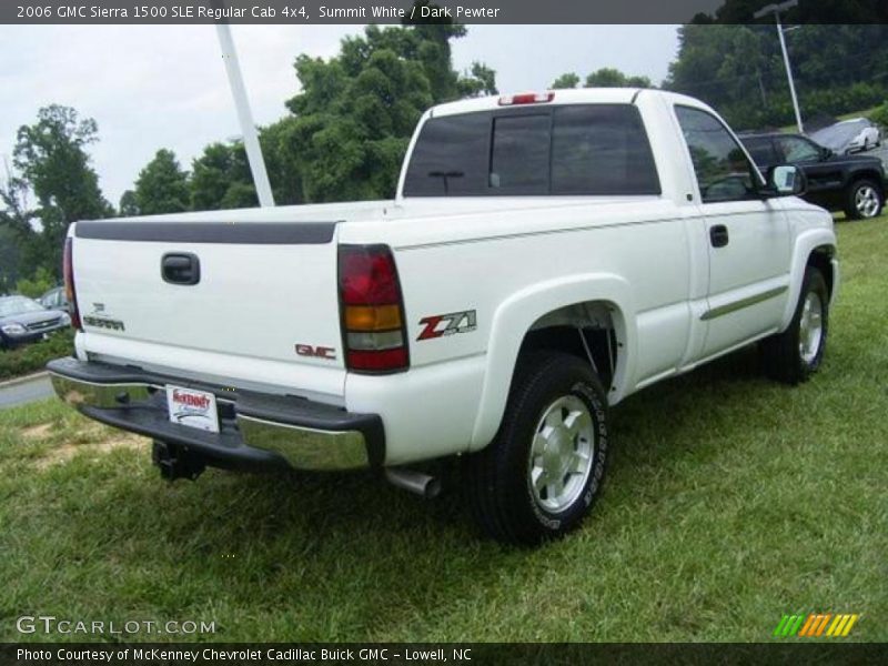Summit White / Dark Pewter 2006 GMC Sierra 1500 SLE Regular Cab 4x4