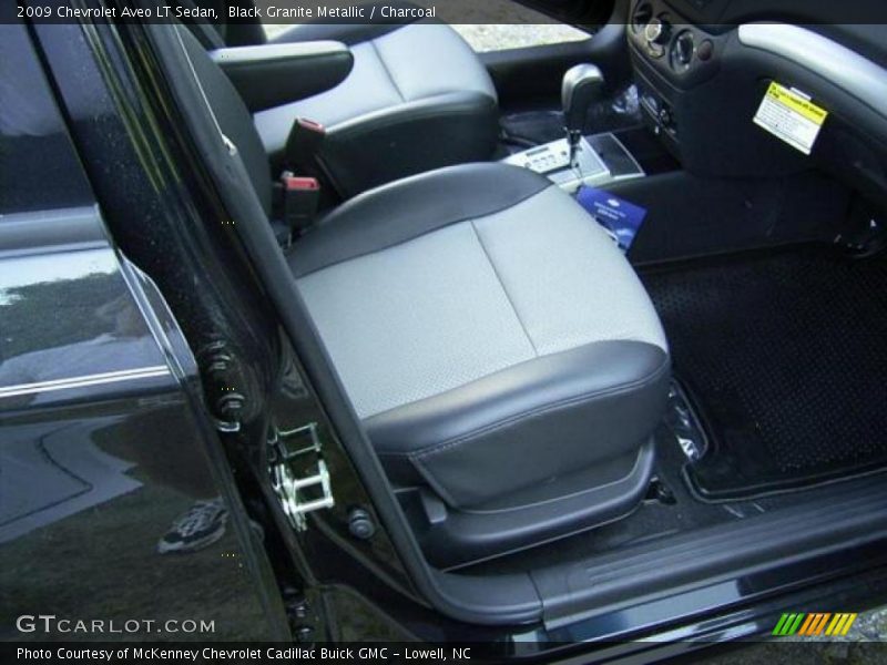 Black Granite Metallic / Charcoal 2009 Chevrolet Aveo LT Sedan