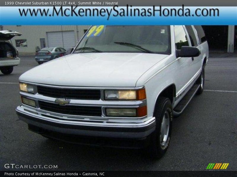 Summit White / Neutral 1999 Chevrolet Suburban K1500 LT 4x4