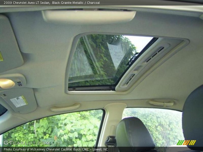 Black Granite Metallic / Charcoal 2009 Chevrolet Aveo LT Sedan