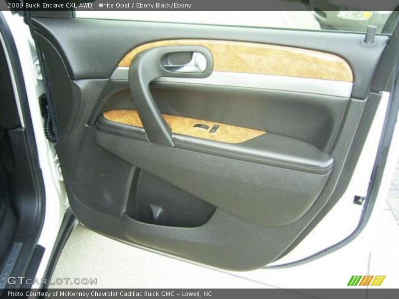 White Opal / Ebony Black/Ebony 2009 Buick Enclave CXL AWD
