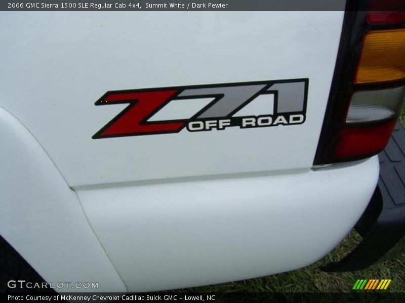Summit White / Dark Pewter 2006 GMC Sierra 1500 SLE Regular Cab 4x4