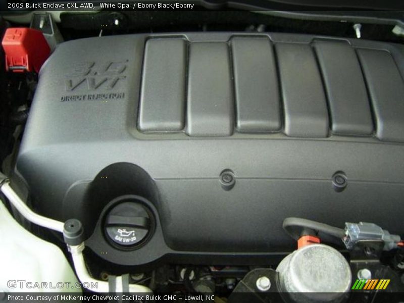 White Opal / Ebony Black/Ebony 2009 Buick Enclave CXL AWD