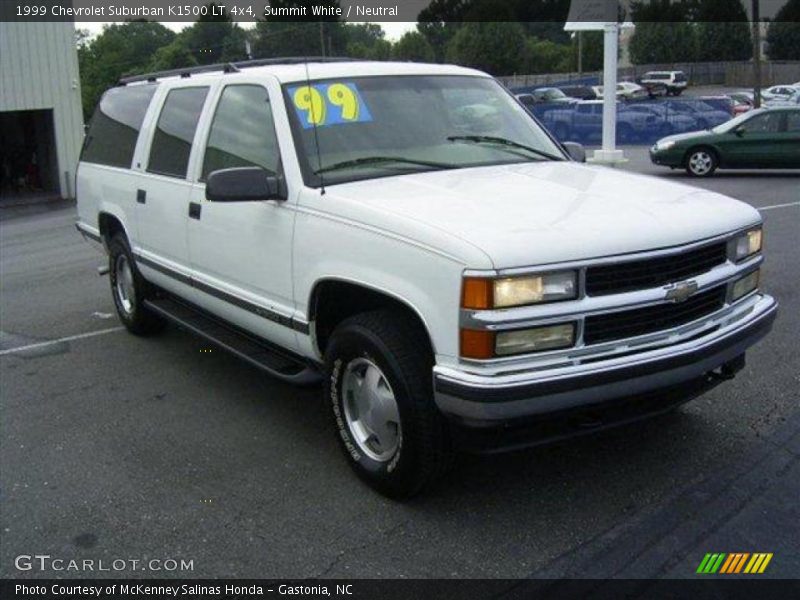 Summit White / Neutral 1999 Chevrolet Suburban K1500 LT 4x4