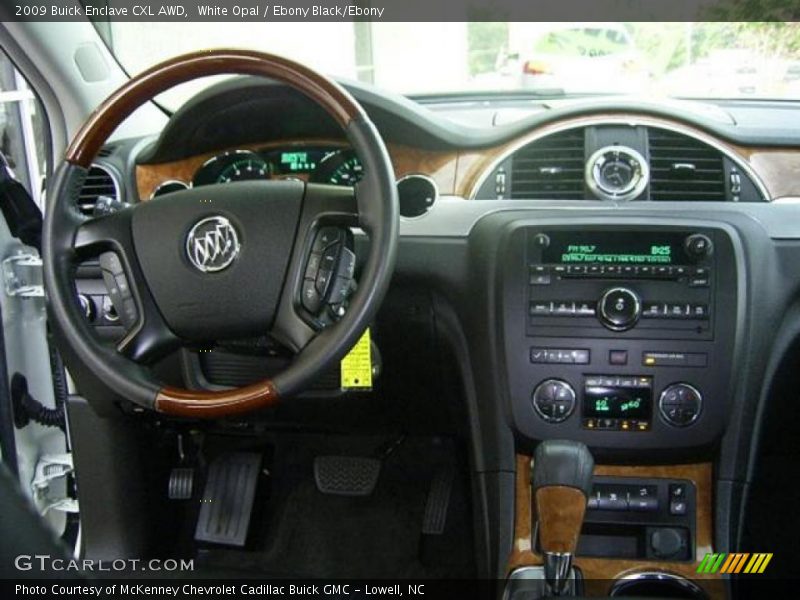 White Opal / Ebony Black/Ebony 2009 Buick Enclave CXL AWD