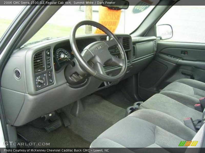 Summit White / Dark Pewter 2006 GMC Sierra 1500 SLE Regular Cab 4x4