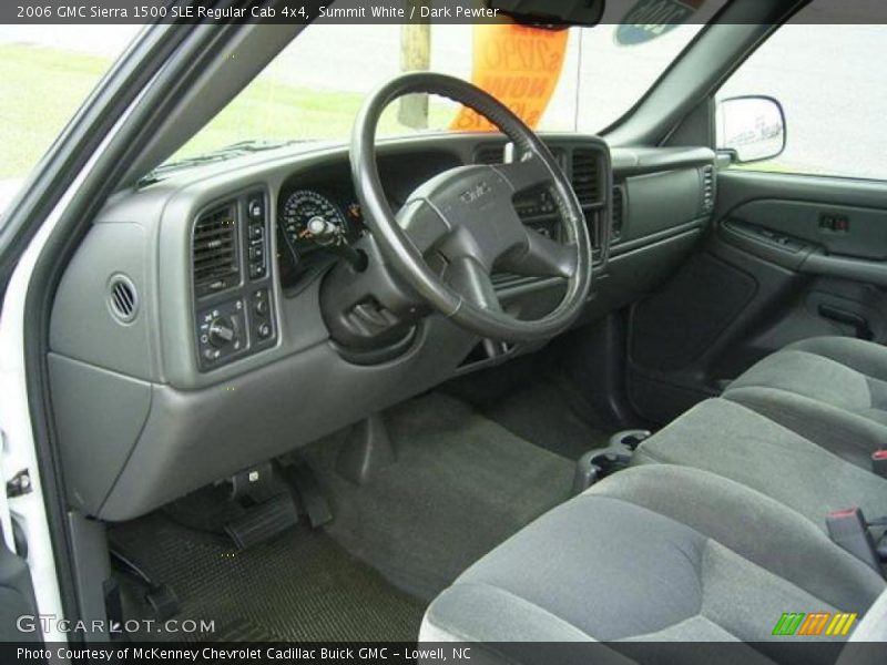 Summit White / Dark Pewter 2006 GMC Sierra 1500 SLE Regular Cab 4x4