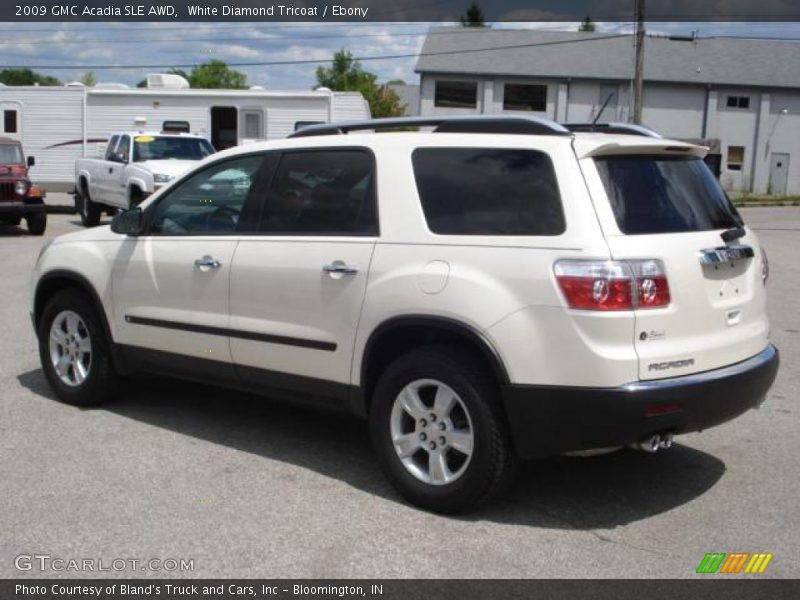 White Diamond Tricoat / Ebony 2009 GMC Acadia SLE AWD