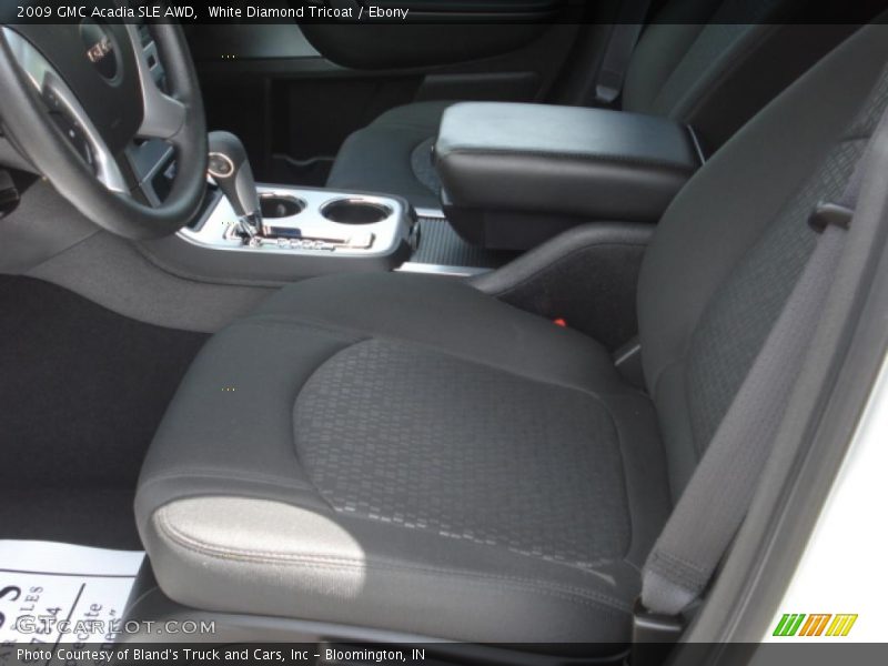 White Diamond Tricoat / Ebony 2009 GMC Acadia SLE AWD
