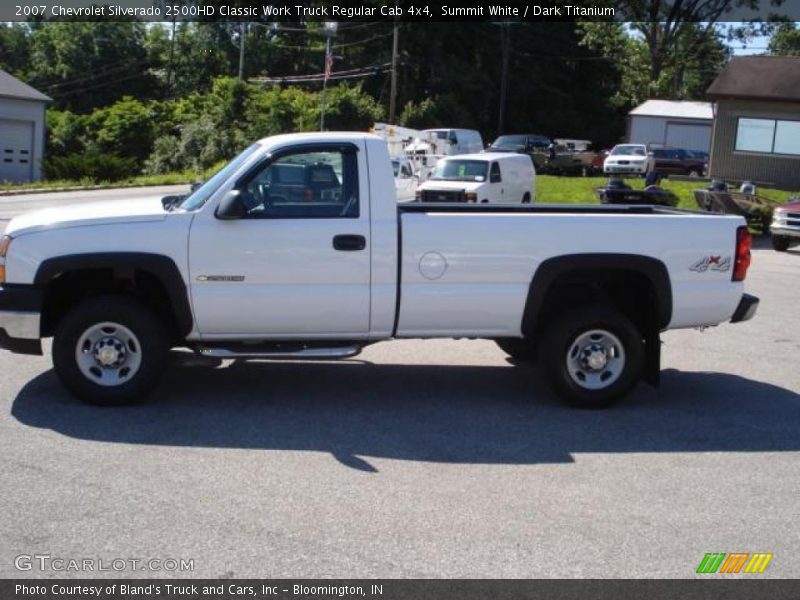 Summit White / Dark Titanium 2007 Chevrolet Silverado 2500HD Classic Work Truck Regular Cab 4x4