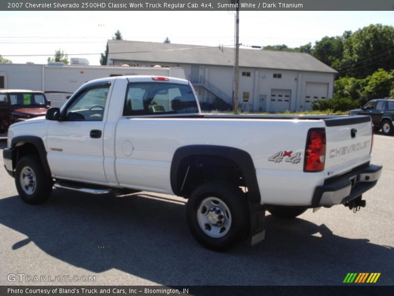 Summit White / Dark Titanium 2007 Chevrolet Silverado 2500HD Classic Work Truck Regular Cab 4x4