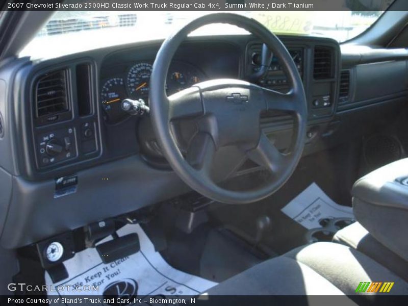 Summit White / Dark Titanium 2007 Chevrolet Silverado 2500HD Classic Work Truck Regular Cab 4x4