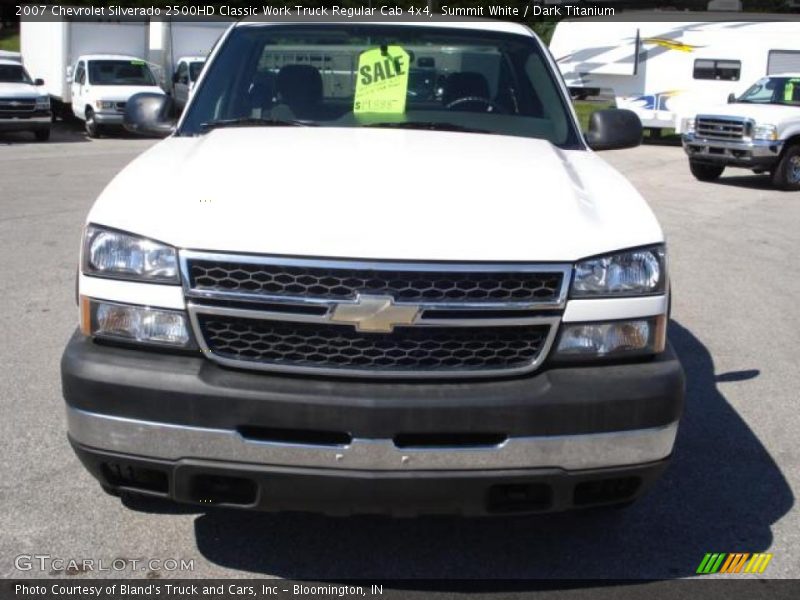 Summit White / Dark Titanium 2007 Chevrolet Silverado 2500HD Classic Work Truck Regular Cab 4x4