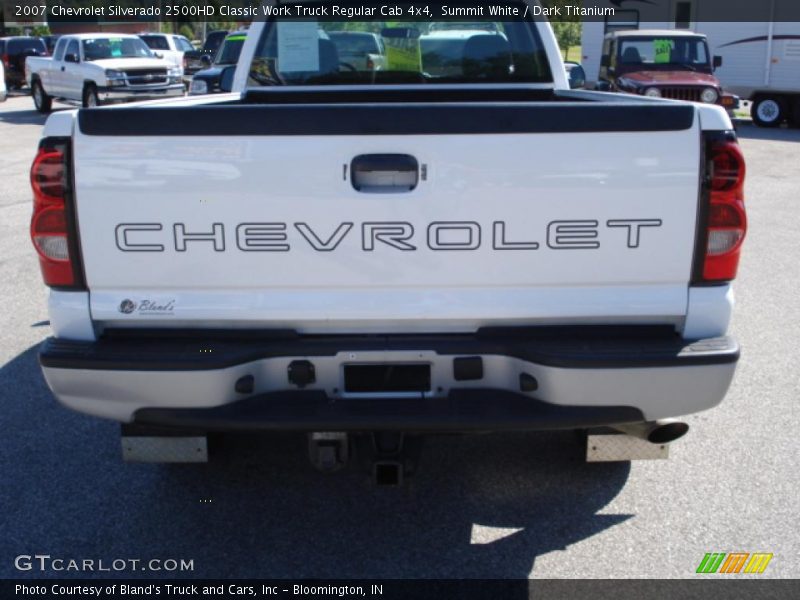 Summit White / Dark Titanium 2007 Chevrolet Silverado 2500HD Classic Work Truck Regular Cab 4x4