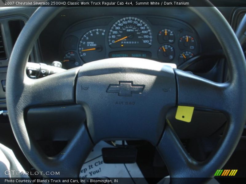 Summit White / Dark Titanium 2007 Chevrolet Silverado 2500HD Classic Work Truck Regular Cab 4x4