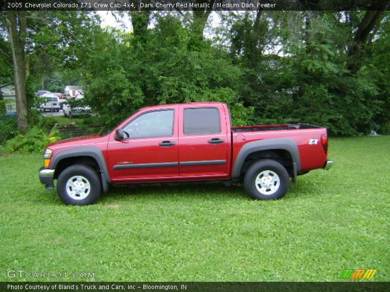 Dark Cherry Red Metallic / Medium Dark Pewter 2005 Chevrolet Colorado Z71 Crew Cab 4x4