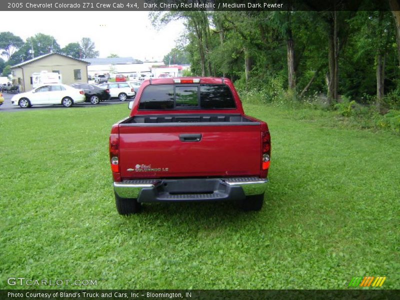 Dark Cherry Red Metallic / Medium Dark Pewter 2005 Chevrolet Colorado Z71 Crew Cab 4x4