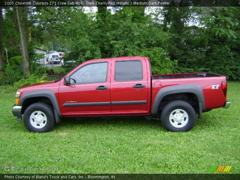 Dark Cherry Red Metallic / Medium Dark Pewter 2005 Chevrolet Colorado Z71 Crew Cab 4x4