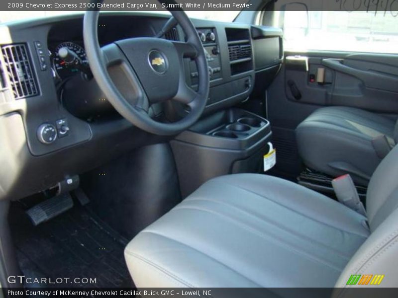 Summit White / Medium Pewter 2009 Chevrolet Express 2500 Extended Cargo Van